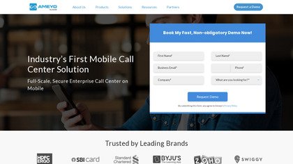 Ameyo Mobile Call Center Solution image