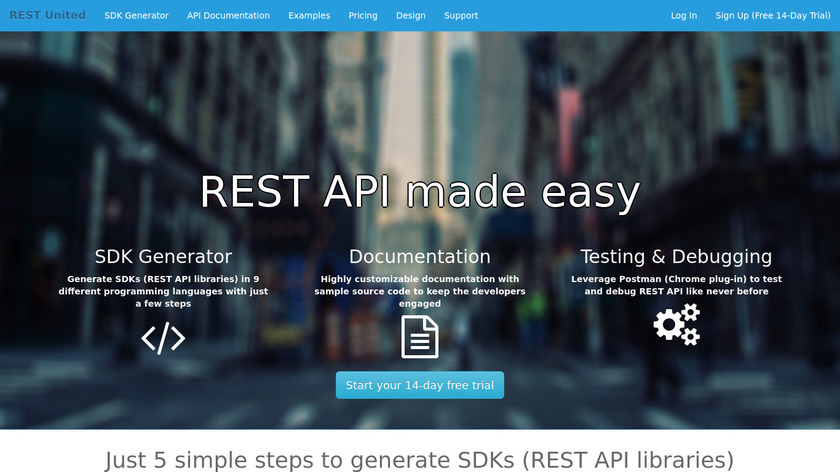 REST United Landing Page