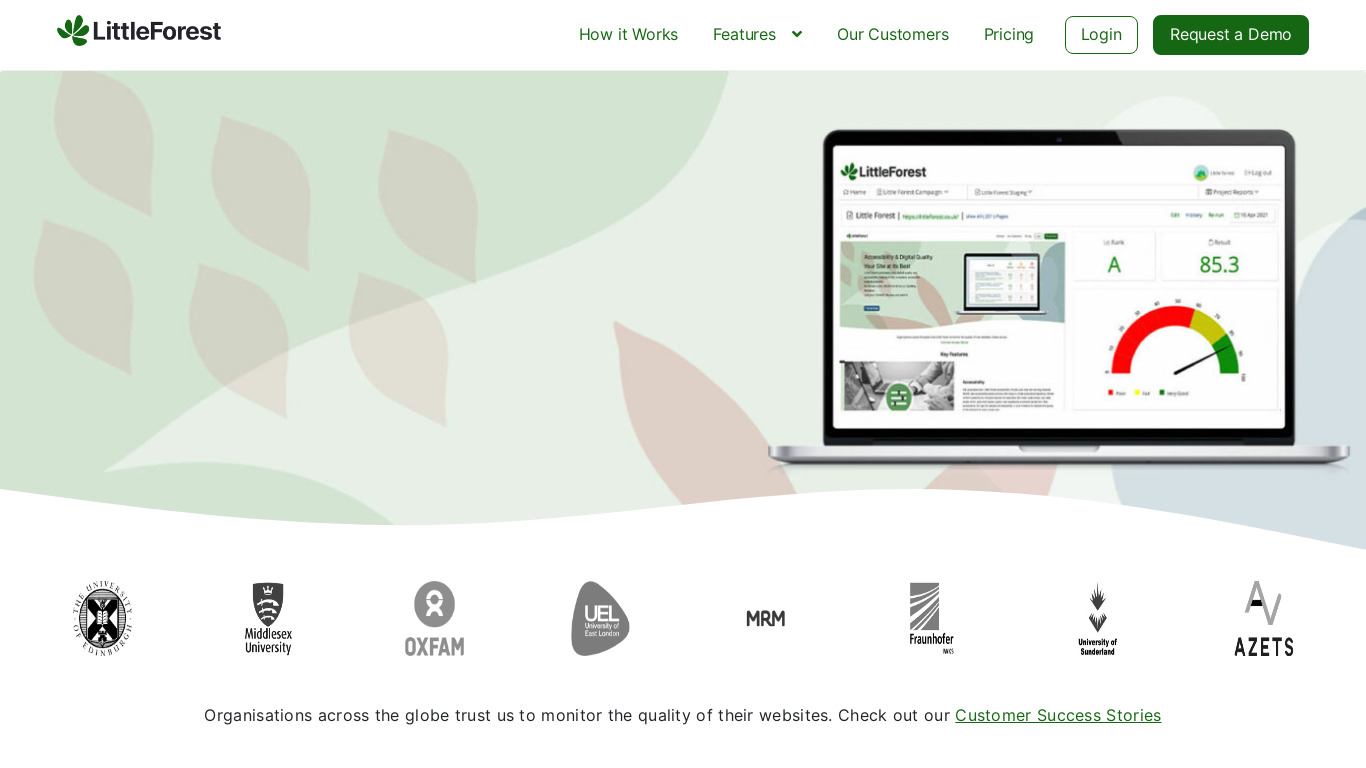 Little Forest index Landing page