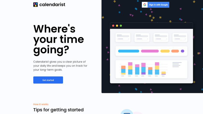 Calendarist Landing Page