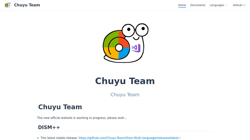 Dism++ Landing Page