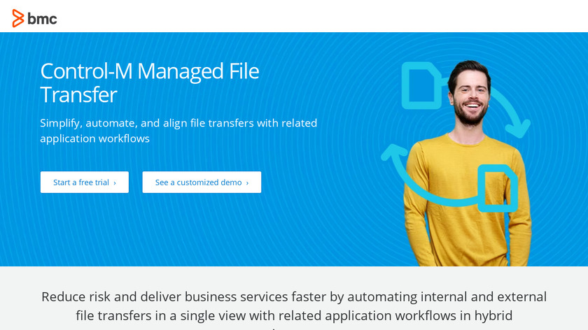Control-M Managed File Transfer Landing Page