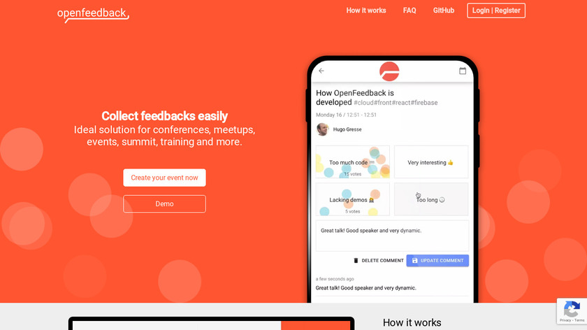 Open Feedback Landing Page