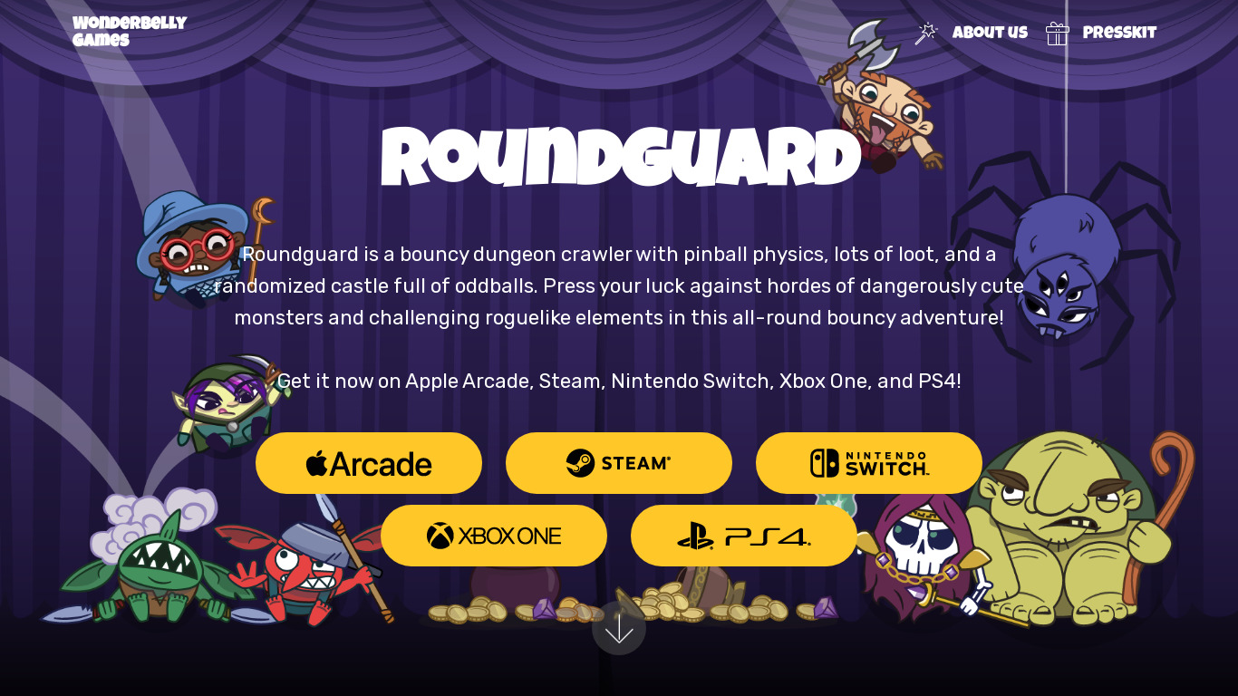 Roundguard Landing page