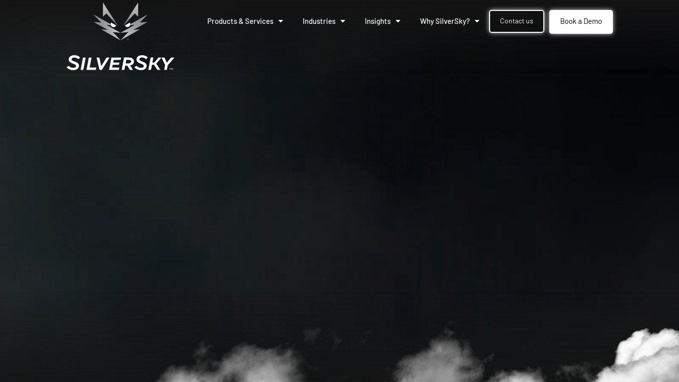 Silversky Managed Security Services Landing page