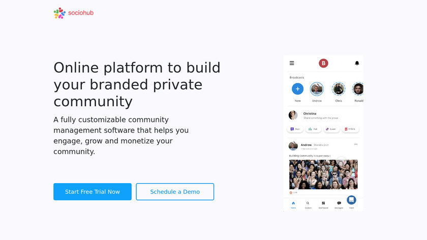 Sociohub Landing Page