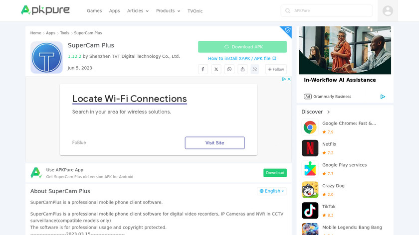 SuperCam Plus Landing Page