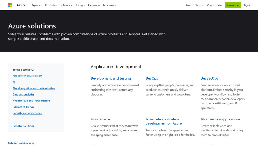 Azure Application Insights Landing Page