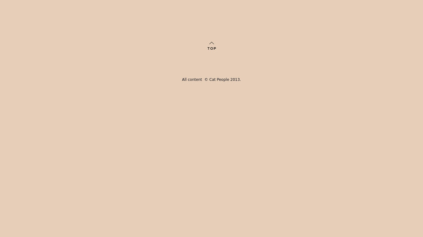 Cat People Landing Page
