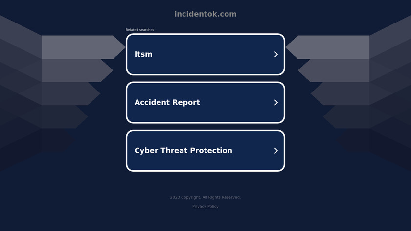 IncidentOK Landing Page