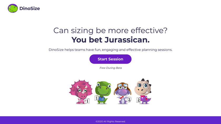 DinoSize Landing Page