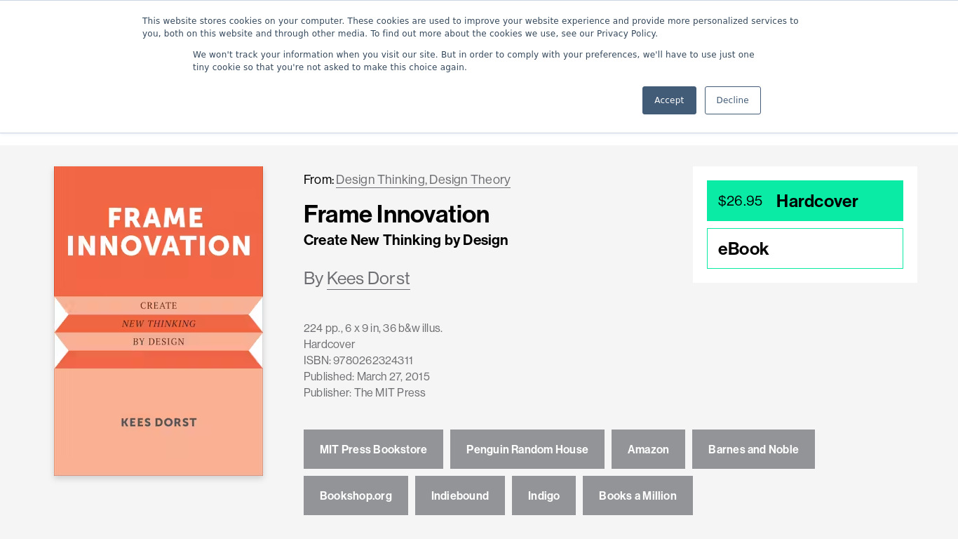 Frame Innovation Landing page