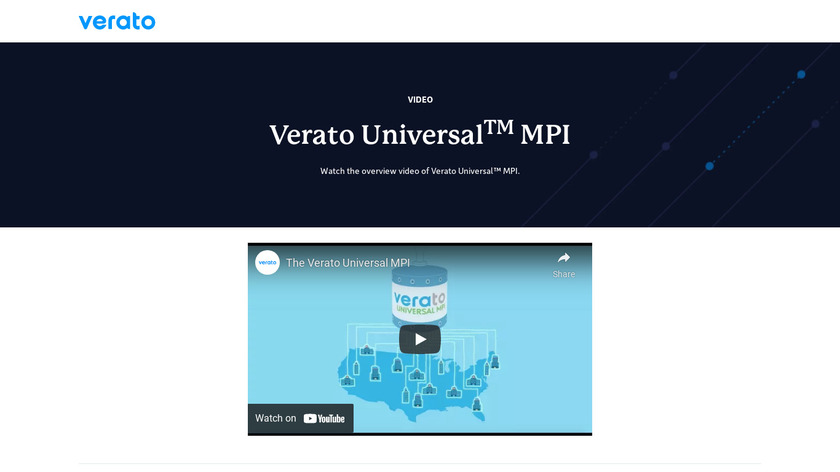 go.verato.com Verato Universal MPI Landing Page