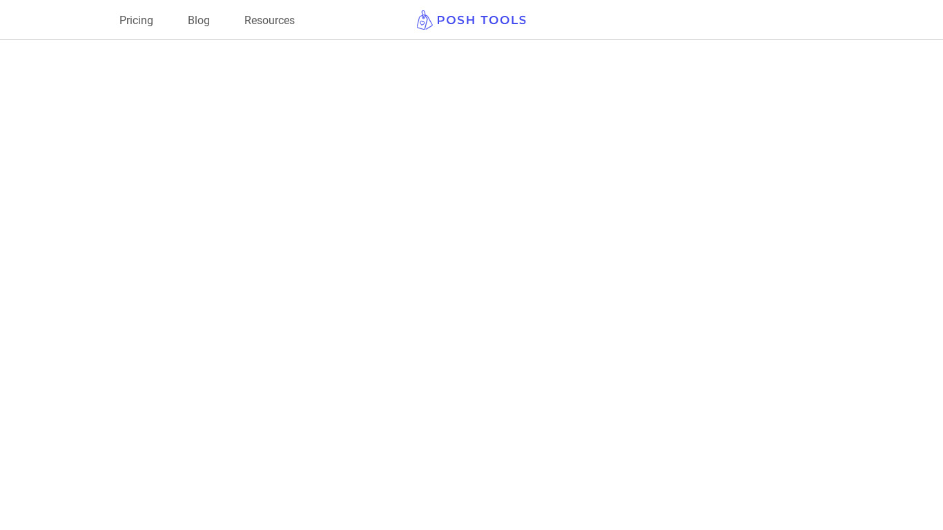 Posh Tools Landing page