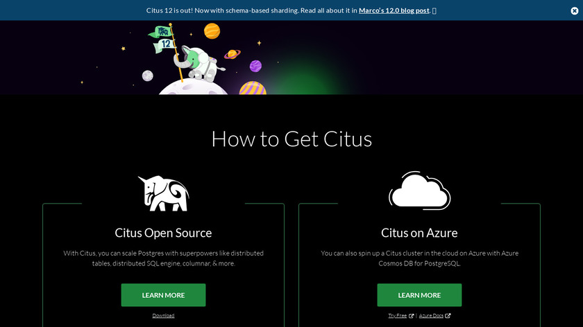 Citus Cloud Landing Page