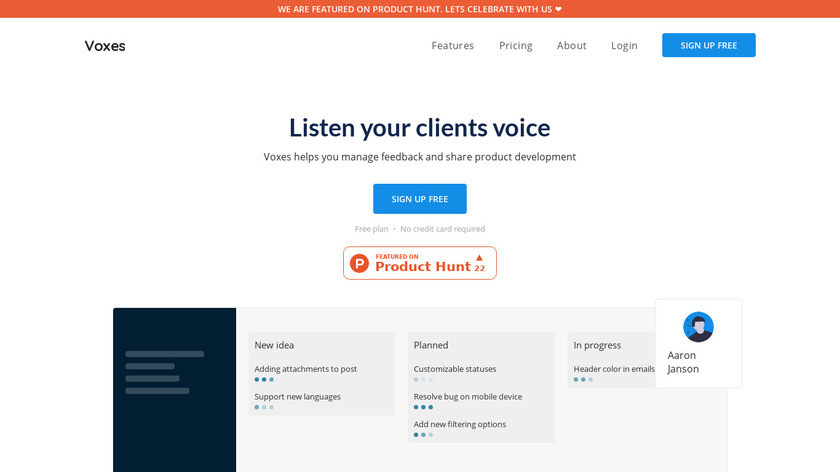 Voxes.io Landing Page
