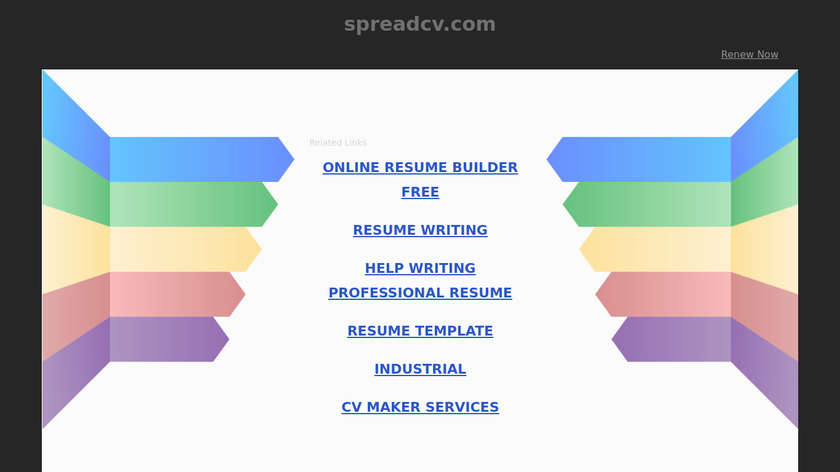 SpreadCV Landing Page