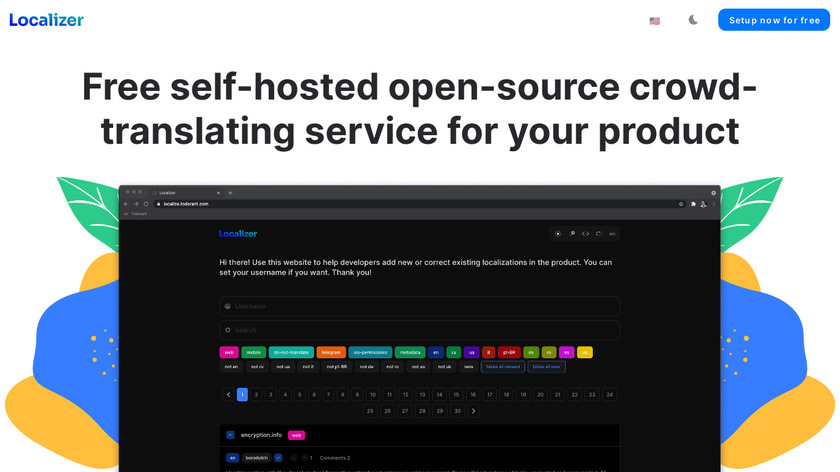 Localizer Landing Page
