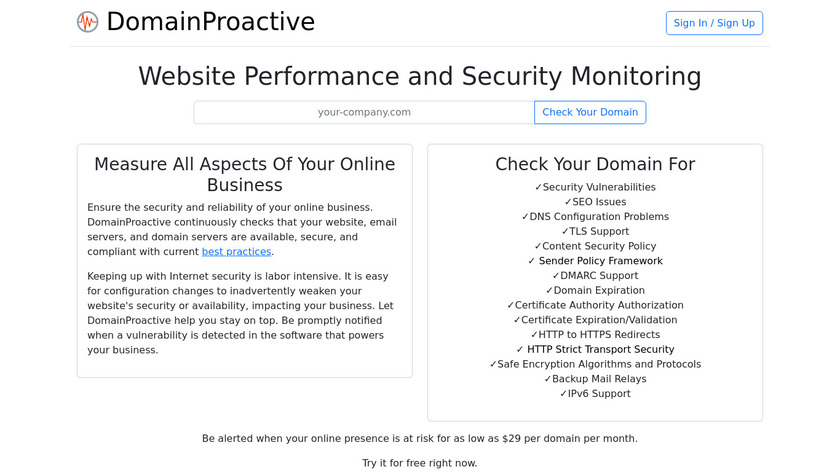 DomainProactive Landing Page