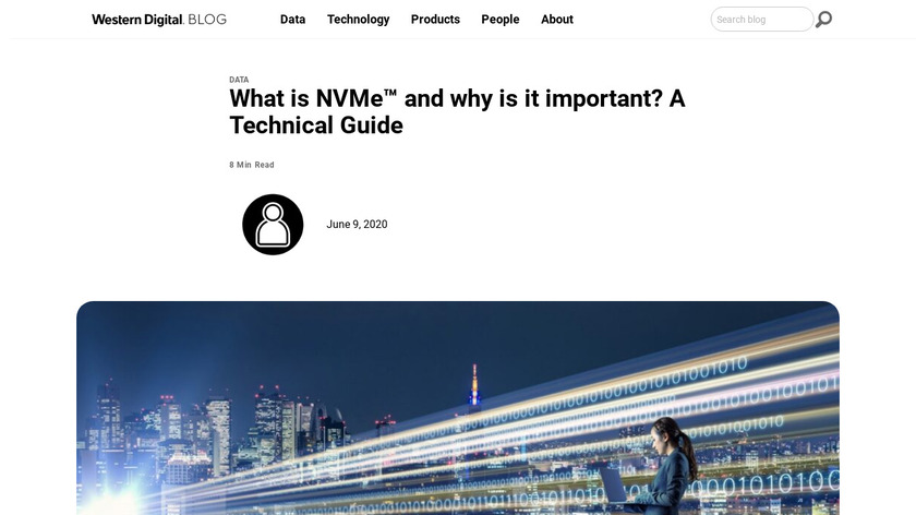 NVMe Storage Landing Page