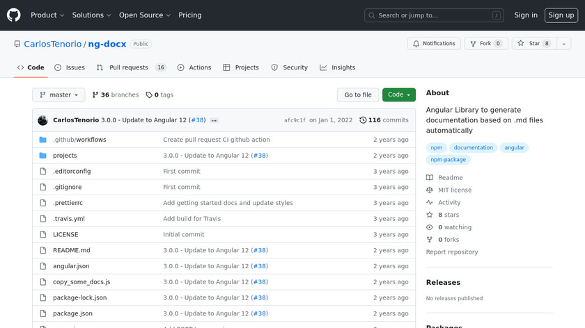 ng-docx Landing Page