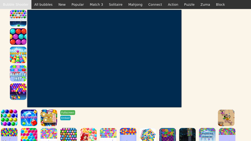 Jingle Bubble Shooter Landing Page