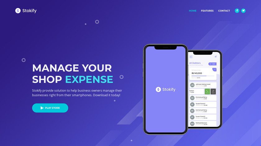 Stokify Landing Page