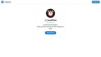 Local Time bot for telegram image