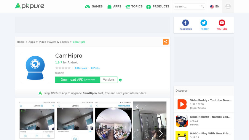 CamHipro Landing Page