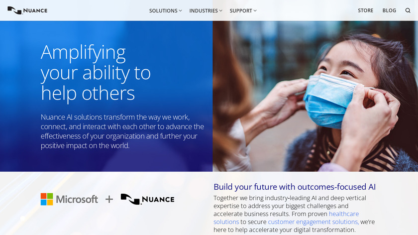 Dragon Mobile Assistant Landing Page