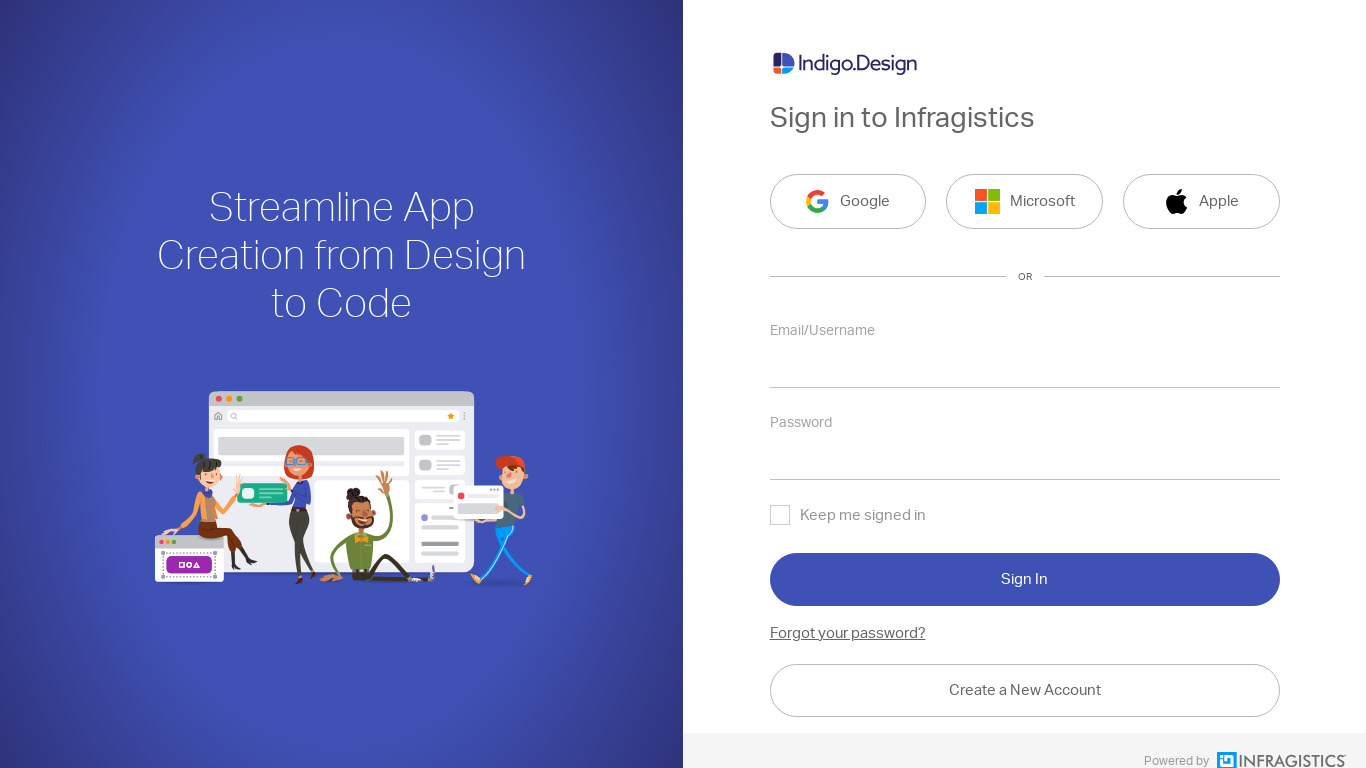 Indigo.Design Landing page