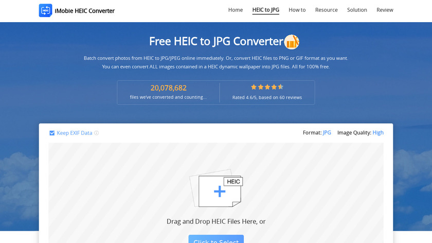 iMobie Heic Converter Landing Page
