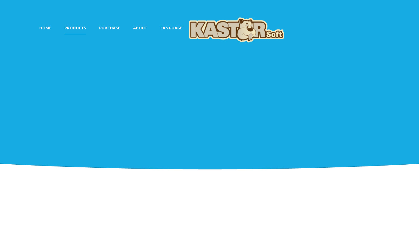 KastorSoft Screenshot Landing page