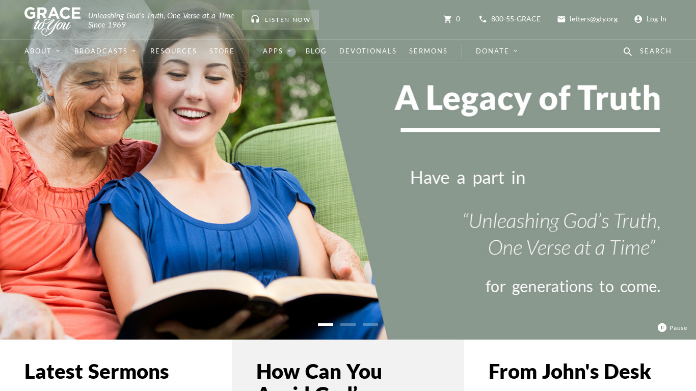 The Study Bible Landing page