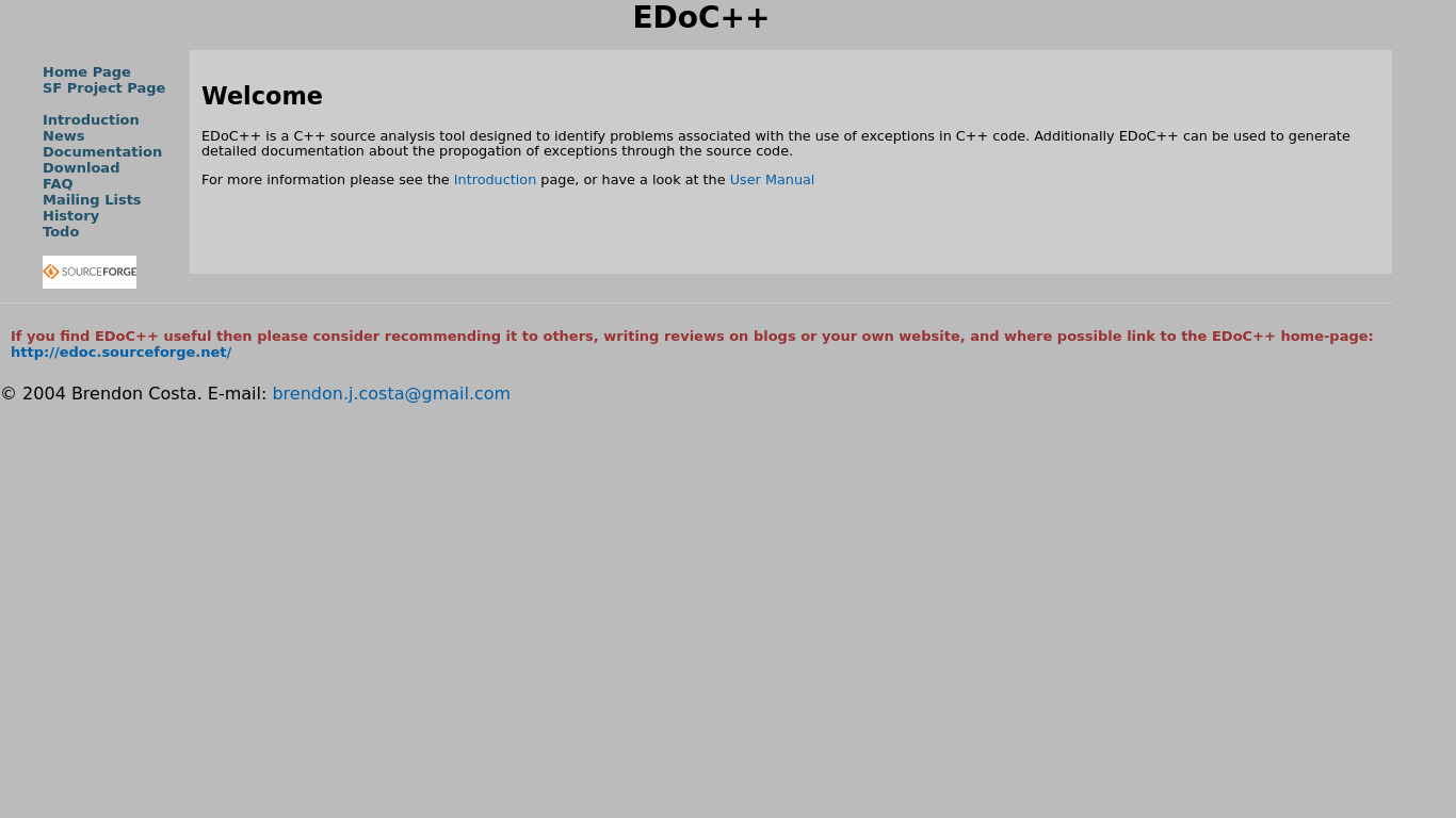EDoC++ Landing page