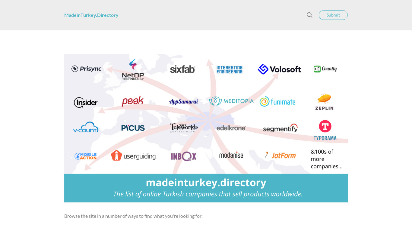 Made in Turkey Landing page