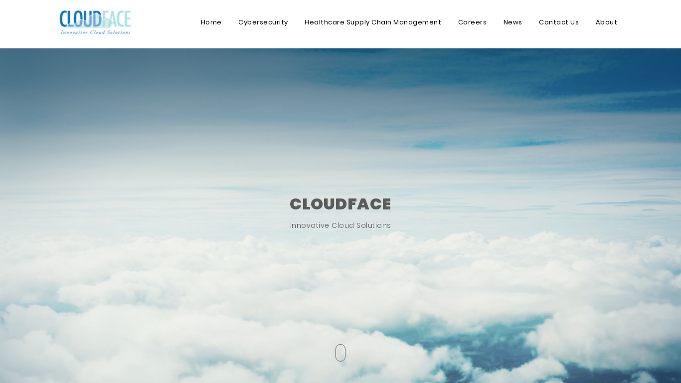 CloudFace Landing page