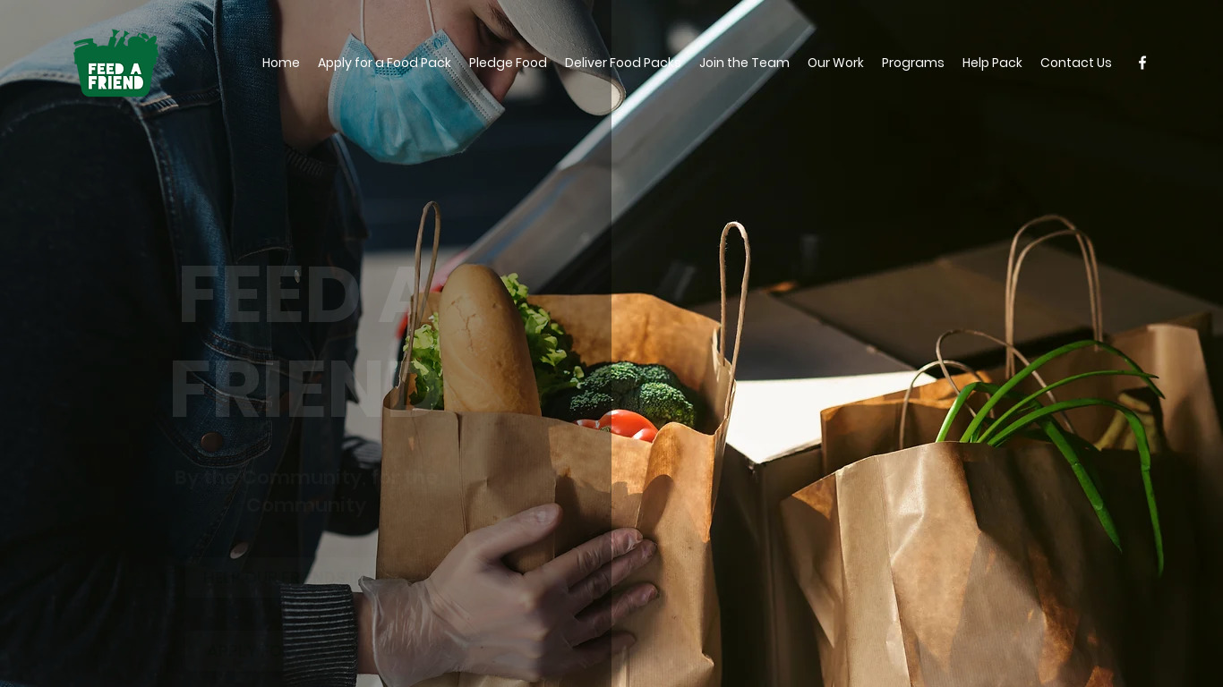 Feed-A-Friend Landing page