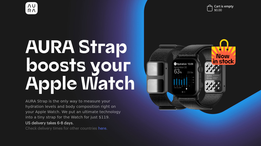 AURA Strap for Apple Watch Landing Page