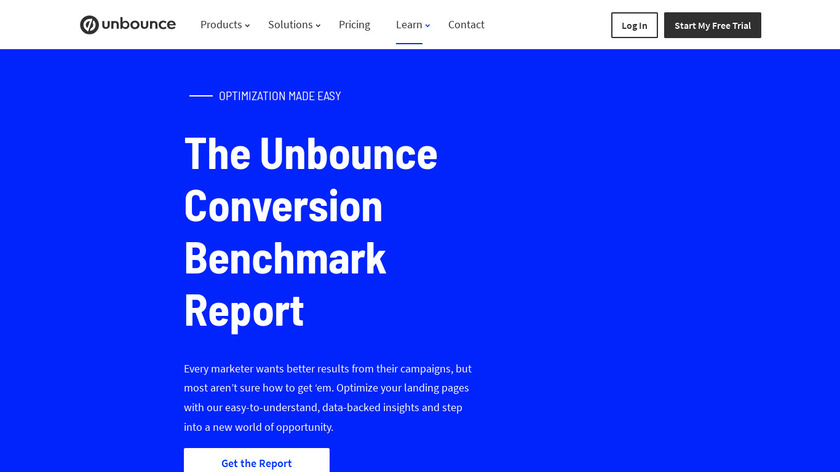 The 2020 Conversion Benchmark Report Landing Page