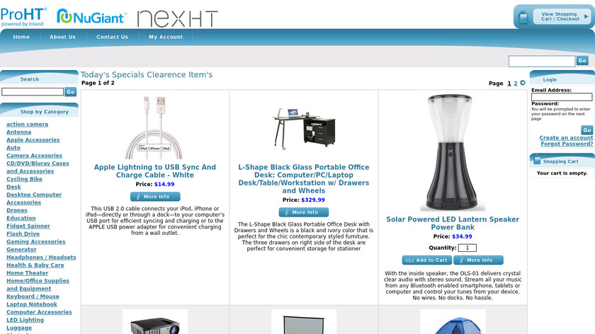 NexHT Cam Landing Page