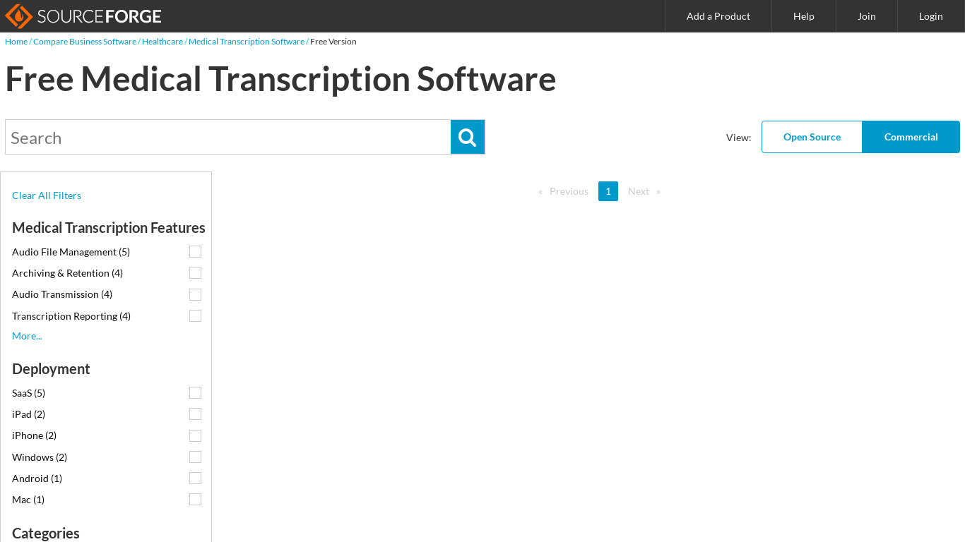 eCareNotes Transcription Service Landing page