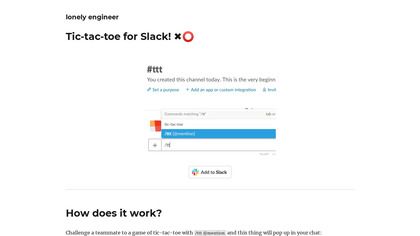 Tic-tac-toe for Slack image