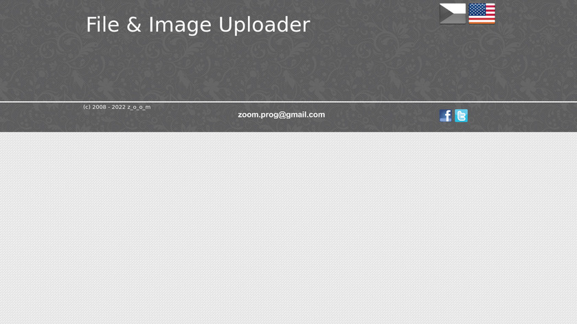 zoom's File & Image Uploader Landing Page