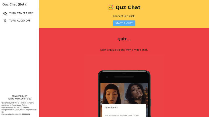 Quz Chat Landing Page