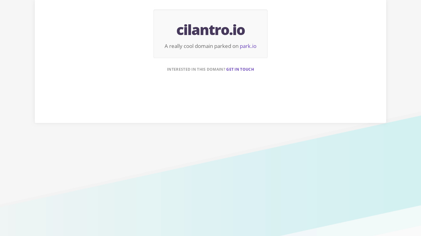 Cilantro.io Landing page