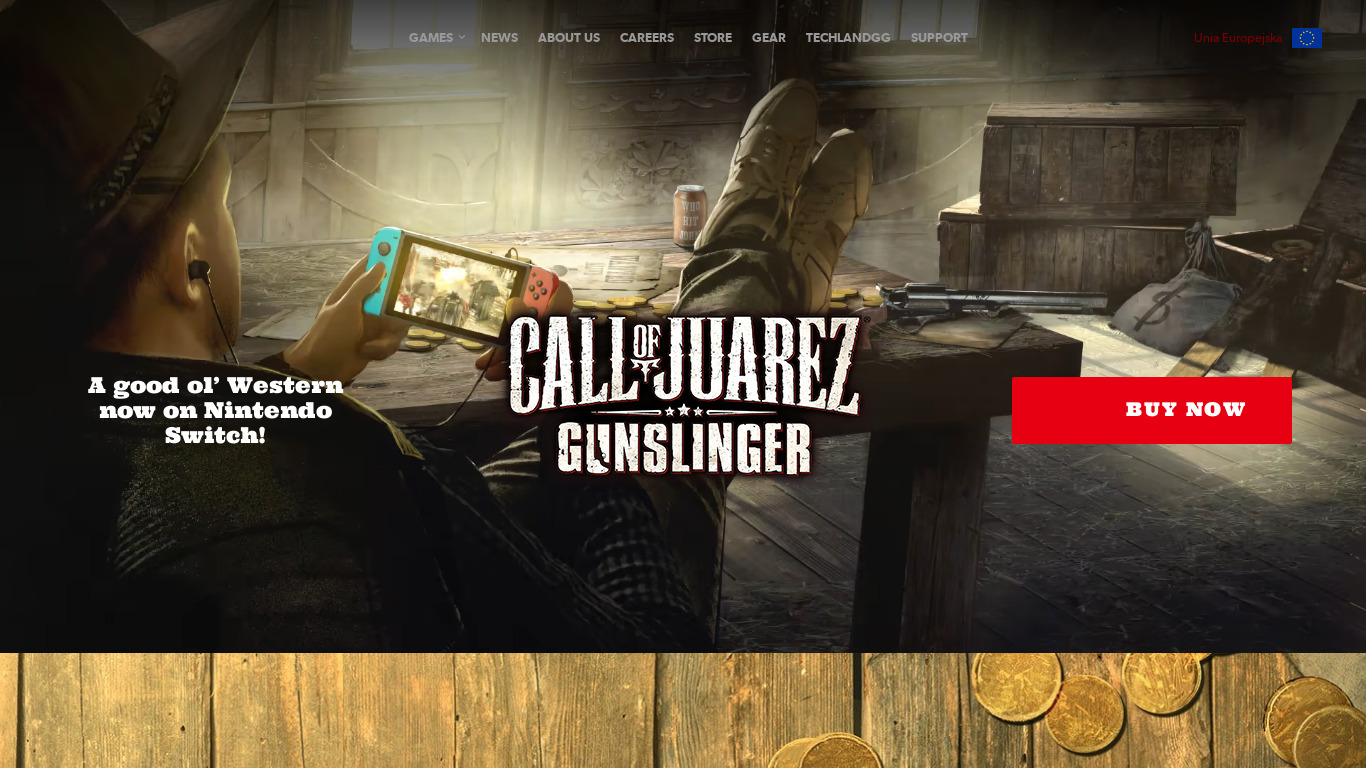 Call of Juarez: Gunslinger Landing page