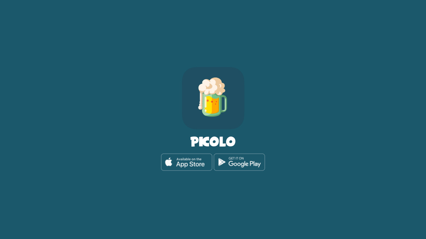 Picolo Drinking Game Landing page