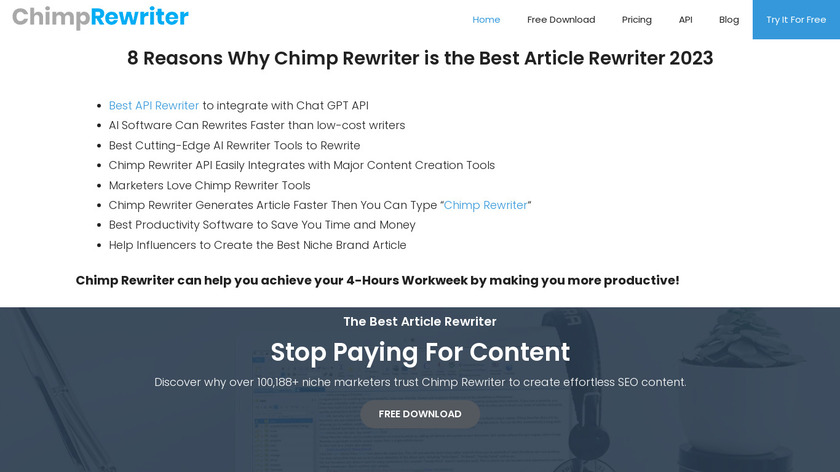 SpinChimp Landing Page