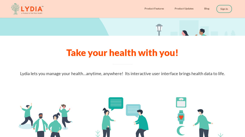 Lydia by Get Real Health Landing Page